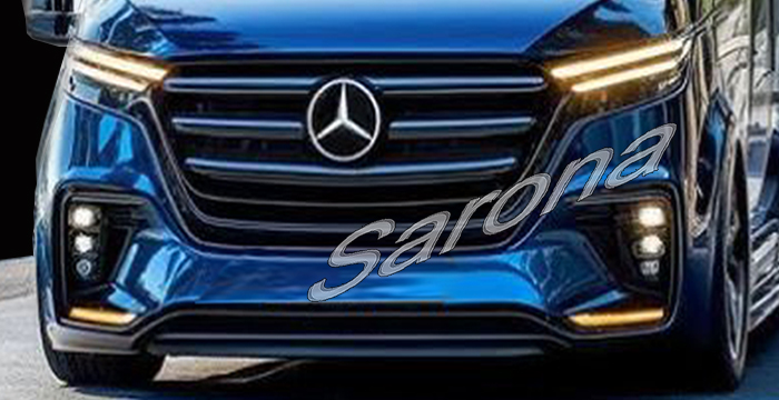 Custom Mercedes Sprinter  All Styles Front Bumper (2019 - 2026) - $2290.00 (Part #MB-182-FB)